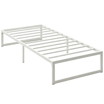 Bedframe met opbergruimte 90x200 cm | Kleur: Wit | Afmetingen: 90,6x200,5x32,5 cm