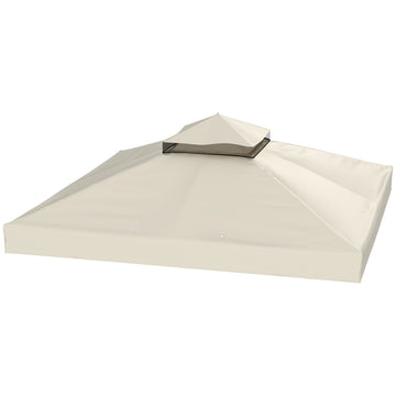 Vervangend dak voor gazebo 3 x 3 m - Gazebo dak | Kleur: Crèmewit