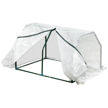 Mini-kas voor balkon en terras | Kleur: Wit | Afmetingen: 71x99x60 cm