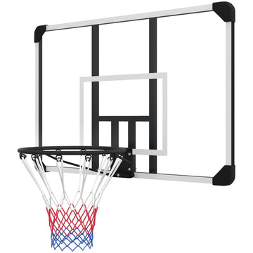 Verstelbare basketbalring voor binnen en buiten | Kleur: Zwart/Wit | Afmetingen: 61x113x73 cm