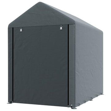 Gereedschapsschuur voor fiets en motor | Kleur: Grijs | Afmetingen: 120x179x165 cm