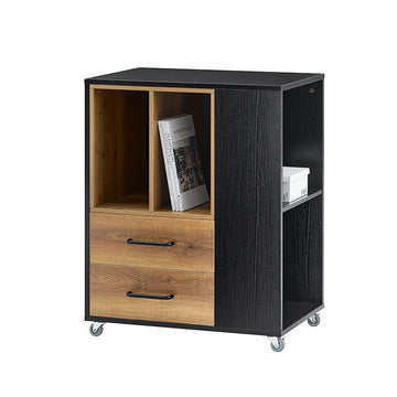 Archiefkastwagen met 6 compartimenten - Kantoororganisator - Documentopslag - MDF en PB-materialen - 60 cm x 75 cm x 40 cm