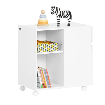 Mobiele archiefkast - archiefeenheid - documentopslag - verstelbare planken - 58x59x35cm