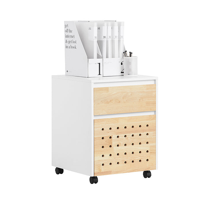 Archiefkast - Opbergorganisator - MDF Houten Kast - Natuurlijke Charme - 40cm x 63cm x 40cm