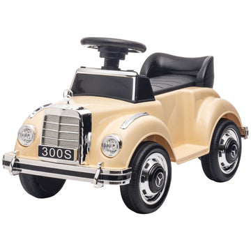 Mercedes-Benz 300 S kinderauto - loopauto | Kleur: Bruin, zwart | Afmetingen: 41.5x77.5x45 cm