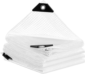 Waterdicht afdekzeil met ogen | Transparant | 4x5 m