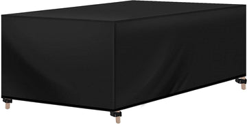 Tuinmeubelhoes 420D Oxford waterafstotend winddicht | Zwart | 242x162x100 cm