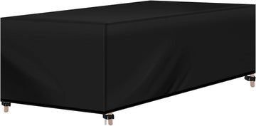 Beschermhoes voor tuinmeubelen 420D Oxford waterafstotend winddicht | Zwart | 218x77x55 cm