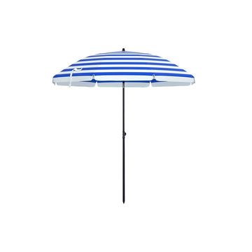 Achthoekige parasol - UV-bescherming - verstelbare hoek - 2,1 m - Ø 1,6 m - RVS mast