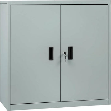 Afsluitbare archiefkast met verstelbare plank | Grijs | 90x40x92 cm