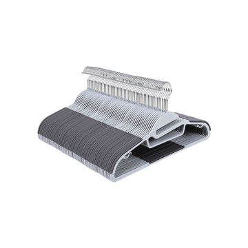 50 kledinghangers ruimtebesparend multifunctioneel ABS 41,5 x 22,5 x 0,5 cm