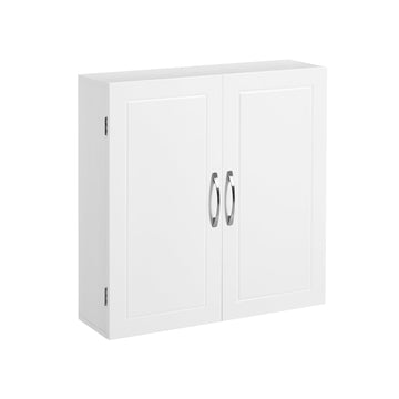 Badkamer wandkast - ruimtebesparend - 2 deuren - 60 x 18 x 60 cm