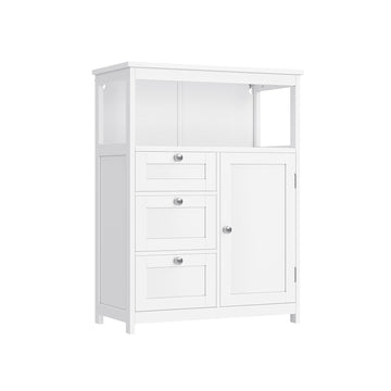 Witte badkamerkast - opbergkast - MDF - max. 90 kg - 30 x 60 x 80 cm
