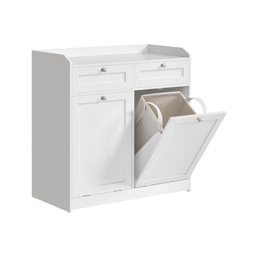 Badkamerkast met opbergruimte - 40 x 78,9 x 80,2 cm - Wit