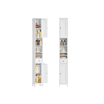 Badkamerkast MDF – opbergkast – ruimtebesparend – max. 45 kg – 19,5 x 21,4 x 180 cm