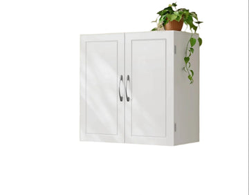 Wandkast badkamer - ruimtebesparende opberger - stofvrij - 60 x 18 x 60 cm