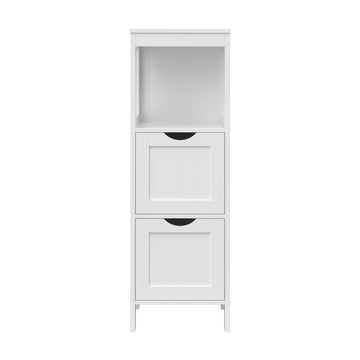 Badkamerkast opbergrek multifunctionele hoekkast | Wit | 30x30x89 cm