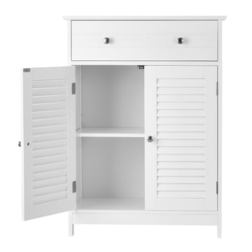 Smalle badkamerkast met lade | Matwit | 60x30x80 cm