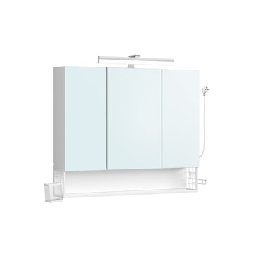 Badkamerkast wit - opbergkast - 16,5 x 90 x 75 cm