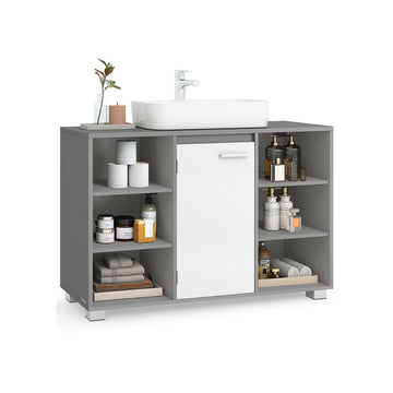 Wastafelmeubel badkamerkast - opbergkast - compact - 30 x 90 x 60 cm