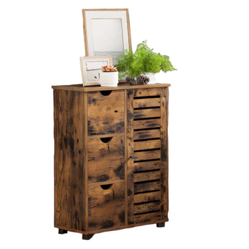 Smalle badkamerkast - vintage bruin - ruimtebesparend - 60 x 30 x 80 cm