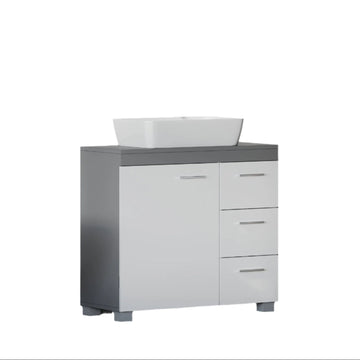 Badkamerkast met 3 lades MDF 30x70x64 cm