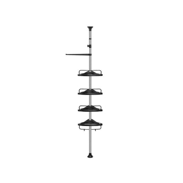 Doucheplank - badkamerrek - RVS - ruimtebesparend - eenvoudig te monteren - 24 x 34 x 95-300 cm