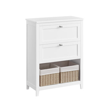 Badkamerkast met verstelbare planken - wolkenwit - 60 x 40 x 80 cm
