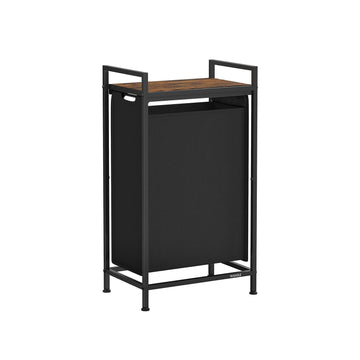 Wasmand met plank - Kledingmand - Wasorganizer - Ruimtebesparend - 42 x 28 x 75 cm