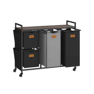 Wasmand met 4 vakken - Kledingorganizer - Ruimtebesparend - 98,6 x 33 x 80,5 cm