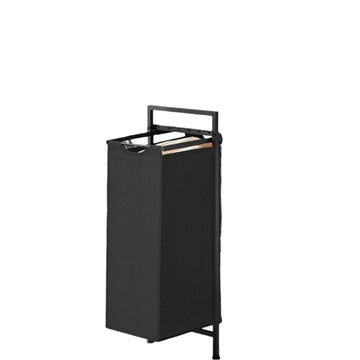 Wasmand met plank – waszak – ruimtebesparend – 42 x 28 x 75 cm