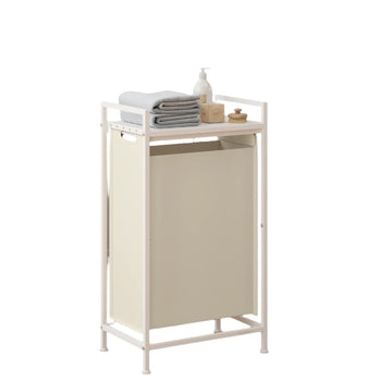 Wasmand met plank - Kledingorganizer - ruimtebesparend - 42 x 28 x 75 cm