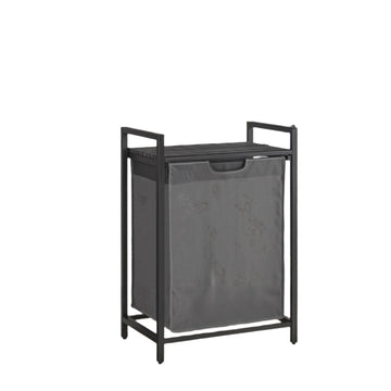 Wasmand met plank, waszak, ruimtebesparend, 50,1 x 33,1 x 72,1 cm