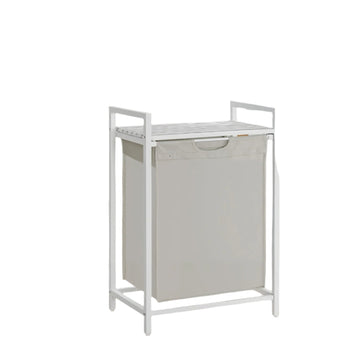 Wasmand met plank – wasverzamelaar – ruimtebesparend – 50,1 x 33,1 x 72,1 cm