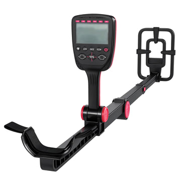 IP68 metaaldetector, opvouwbaar met 4 modi | Kleur: Zwart | Afmetingen: 26x70-139x30 cm