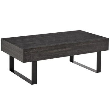 Salontafel met lade en vak - Donkergrijs | Kleur: Donkergrijs | Afmetingen: 110x60x40 cm