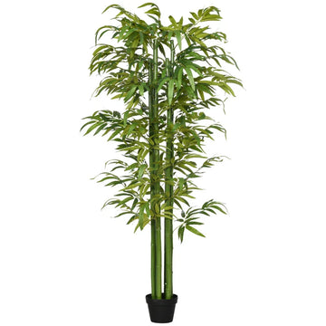 Kunstbamboe 180 cm met pot | Kleur: Groen
