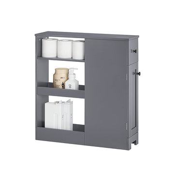 Narrow Gap Storage Trolley - Space Saver Cart - Slanke Rolling Organizer - MDF Materiaal - 20cm x 70cm x 65cm