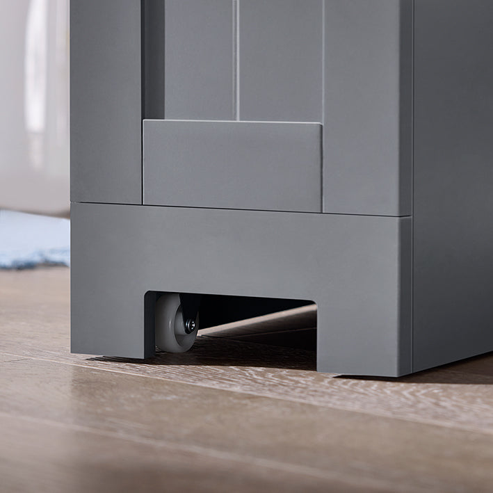 Narrow Gap Storage Trolley - Space Saver Cart - Slanke Rolling Organizer - MDF Materiaal - 20cm x 70cm x 65cm