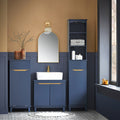 Hoge Badkamerkast - Opbergorganisator - Plank - MDF & Grenen Constructie - Verstelbare Plank - Anti-Tip Ontwerp - 35cm x 170cm x 30cm