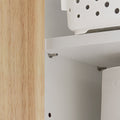 Wandmontage Badkamerkast - Opbergmeubel - Toiletkast - MDF - Rubberhout - 68cm x 48cm x 20cm
