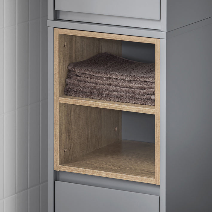 Hoge badkameropbergkast - Smalle kast - Slanke opbergeenheid - Maximaliseert de ruimte - 30x170x30cm