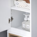 Hoog Badkamermeubel - Smal Opbergmeubel - Slanke Kast - Verstelbare Planken - MDF, PB - 30x170x30cm