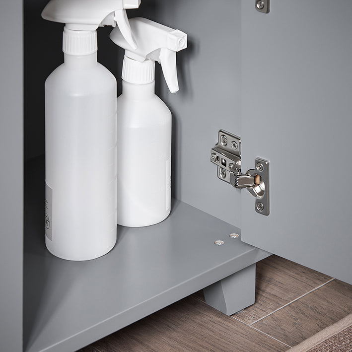 Sink Cabinet - Wastafelkast - Badkameropslag - Vergrote opslagruimte - 60x61x30cm - Waterbestendige siliconen voetkussentjes