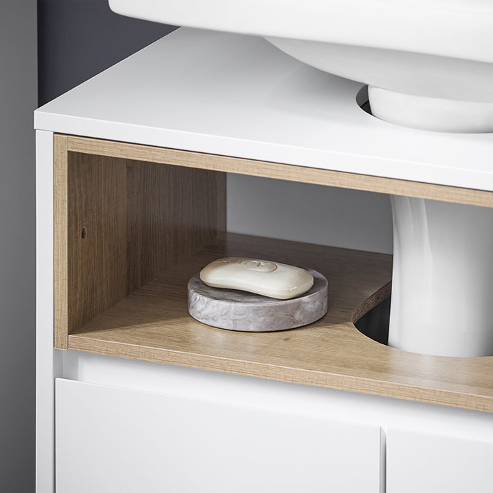 Spoelbakkast - Opbergmeubel - MDF & PB Materiaal - Voorkomt Houtrot - 60x61x30cm