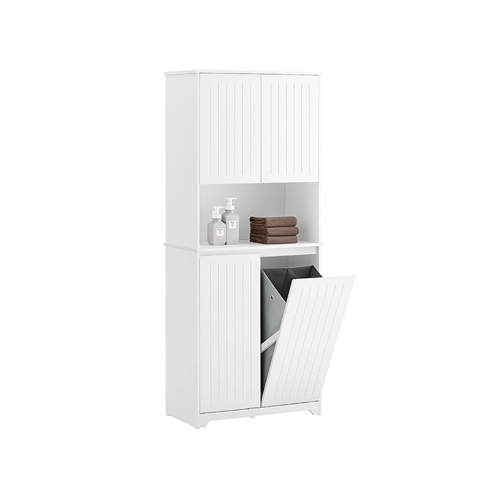 Hoog Badkamermeubel - Opbergkast - Wasorganizer - Voldoende opbergruimte - 70x170x37cm
