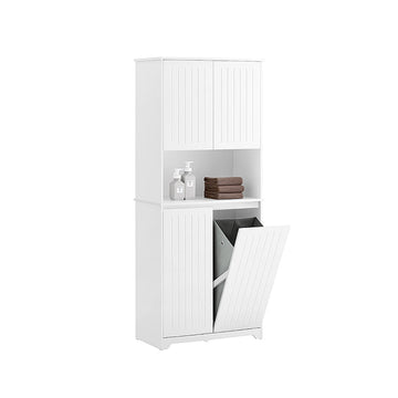 Hoog Badkamermeubel - Opbergkast - Wasorganizer - Voldoende opbergruimte - 70x170x37cm
