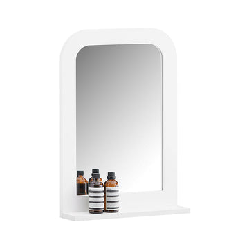 Wandspiegelplank - Badkamerplank - Opbergrek - Tijdloos design - 38x54x9cm
