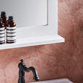 Wandspiegelplank - Badkamerplank - Opbergrek - Tijdloos design - 38x54x9cm