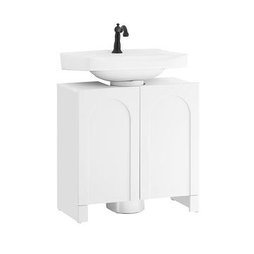 wastafelkast - wastafelmeubel - badkamerorganizer - breidt de opslagruimte uit - MDF-materiaal - 60x62x30cm - siliconen voetkussens om rotten te voorkomen
